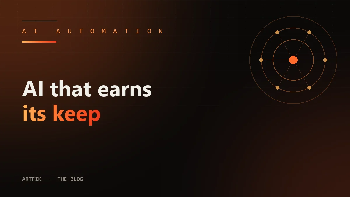 AI that earns its keep