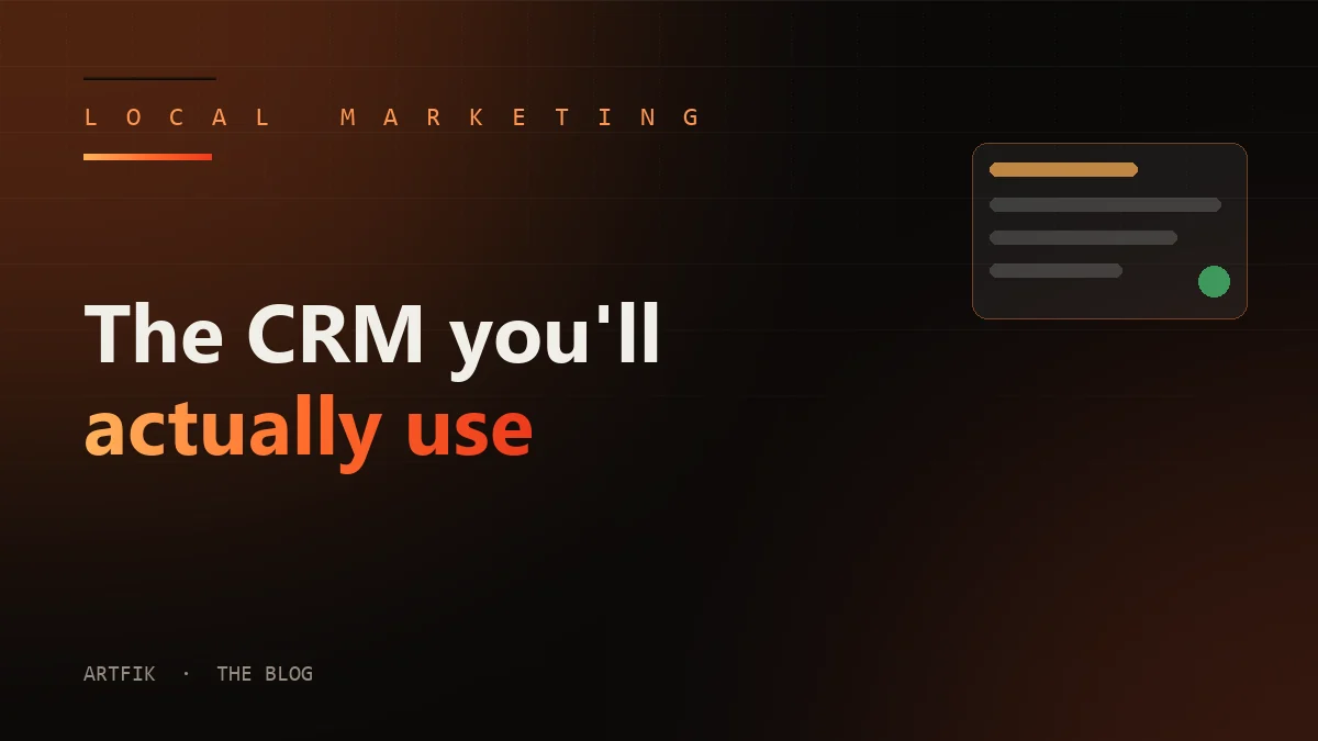 The CRM you will actually use
