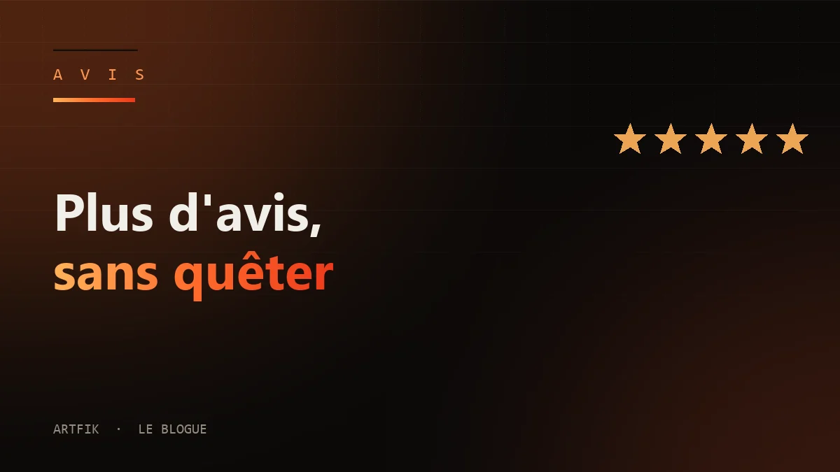 Obtenir plus d'avis Google sans quêter