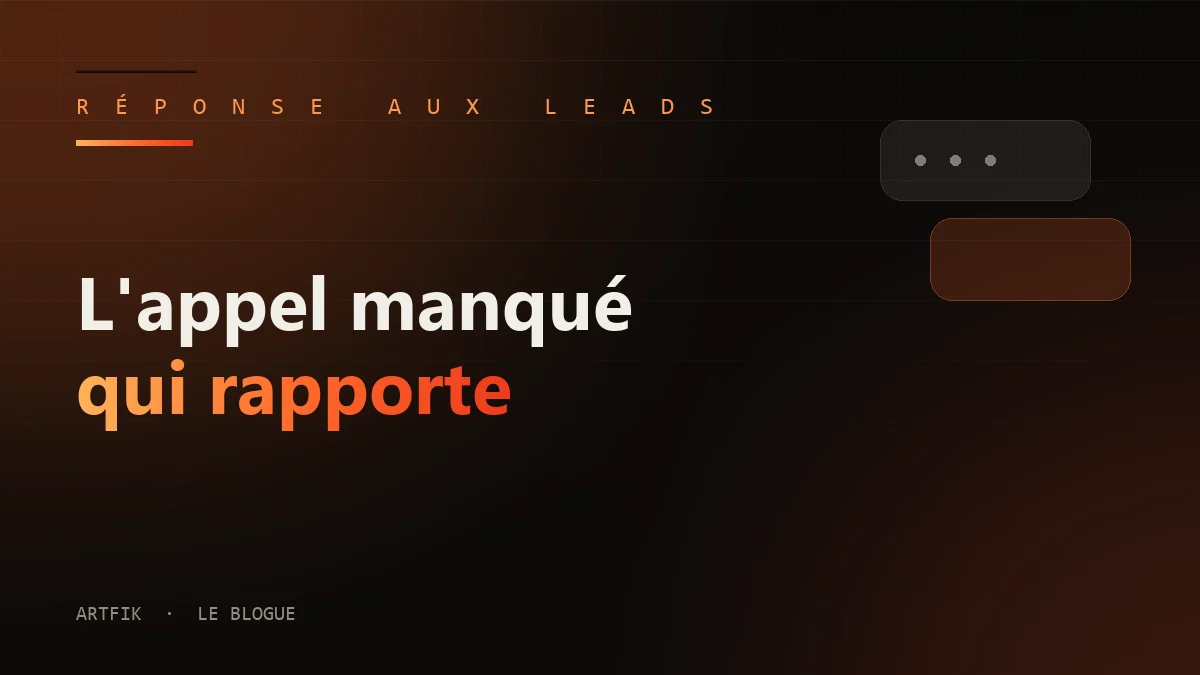Texto automatique sur appel manqué